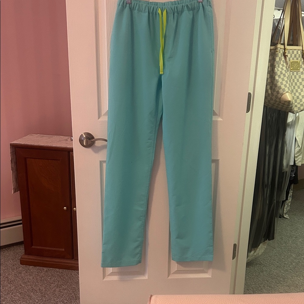 Figs Turquoise Women's Wide Leg Pants